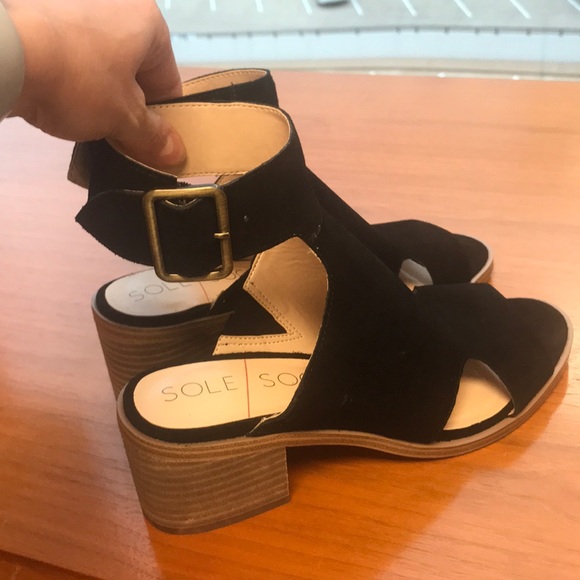NWT Sole Society Tally block heal sandals - Picture 3 of 4